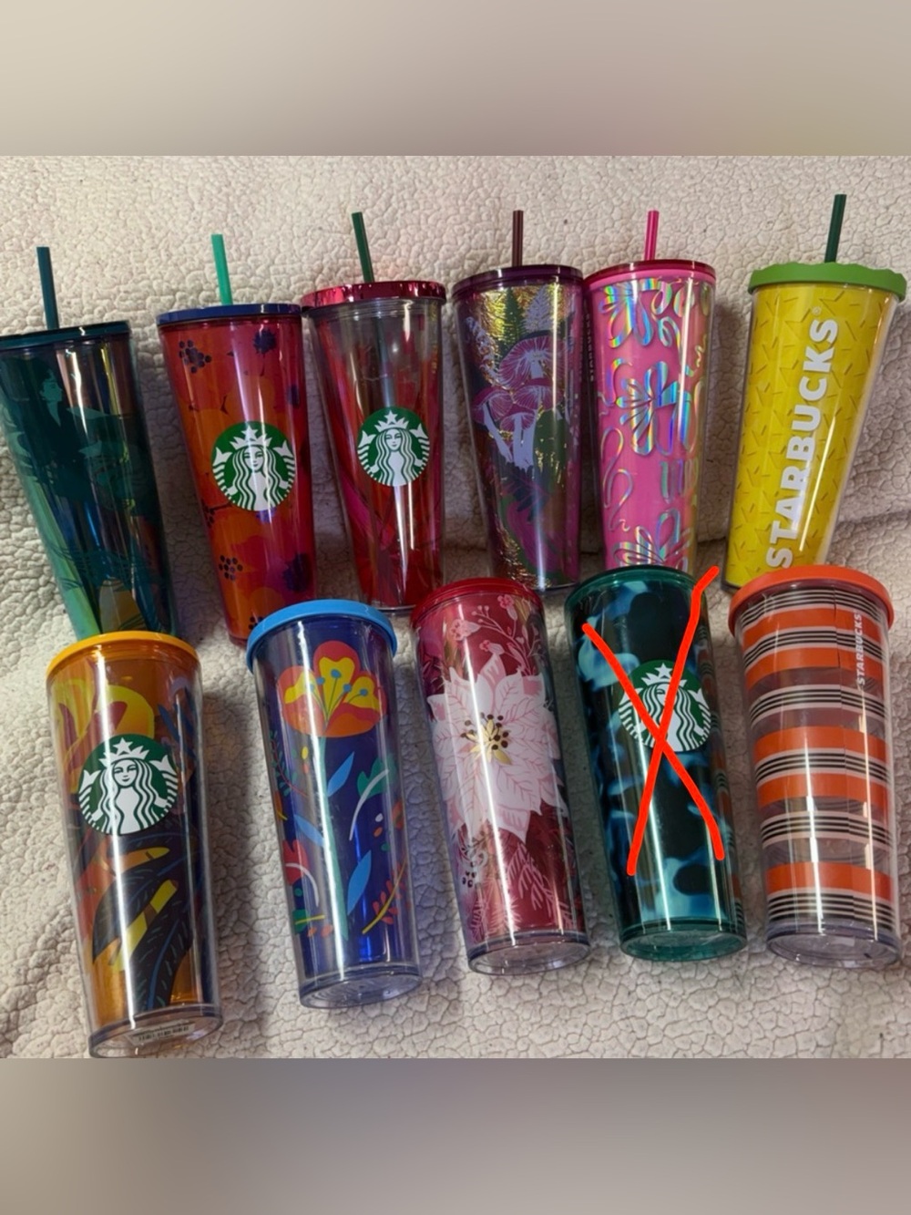 24 oz Starbucks Multicolor Tumbler